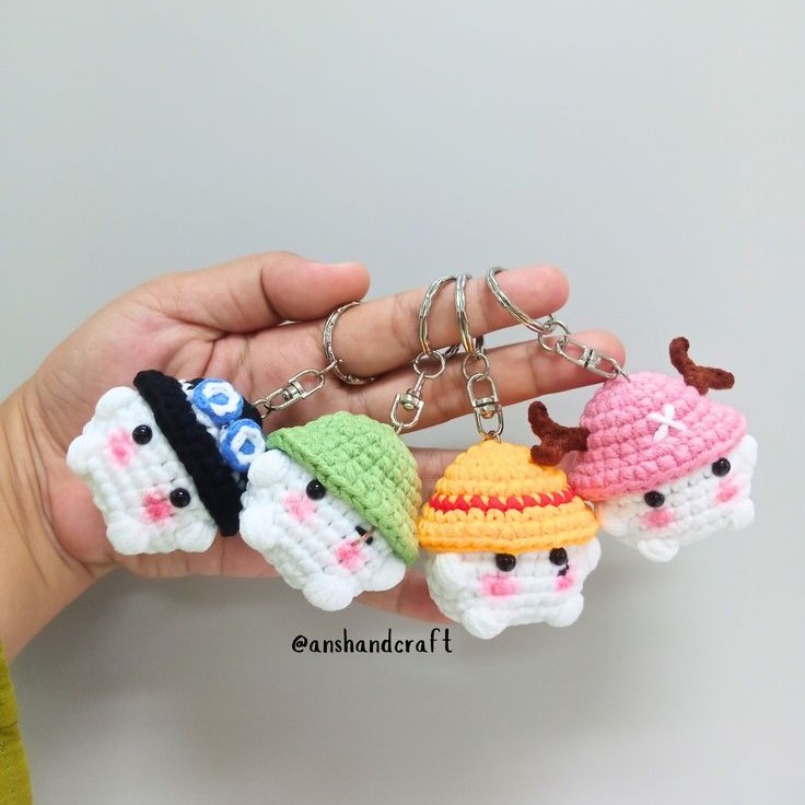 Keychain Awan Karakter One Piece
