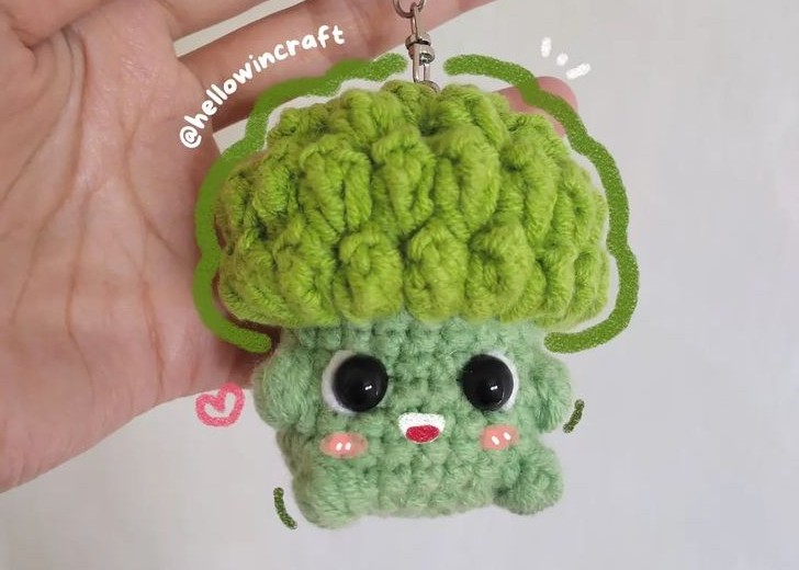Keychain Brokoli Kribo 