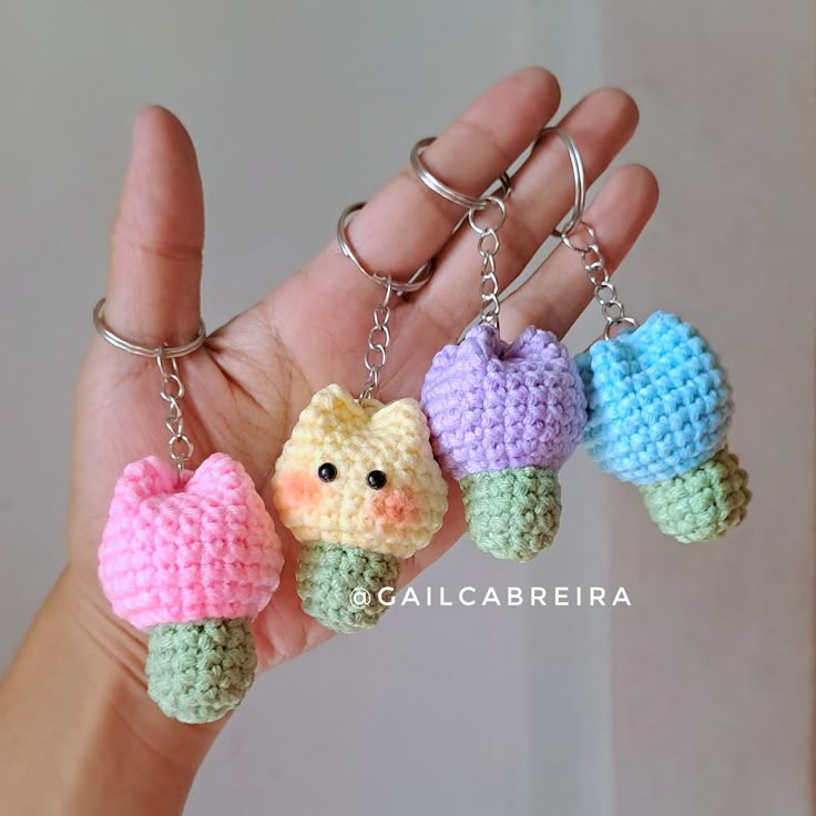 Keychain Bunga Tulip